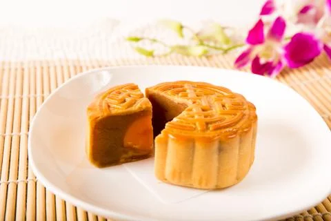 Moon cake Stock Photos