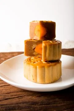 Moon cake Stock Photos