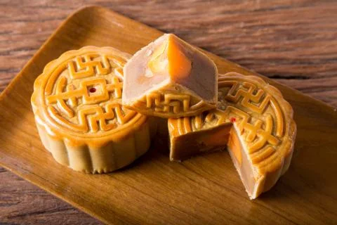 Moon cake Stock Photos