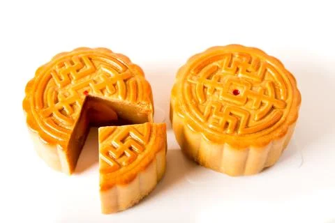 Moon cake Stock Photos