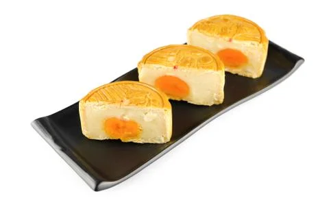 Moon cakes Stock Photos