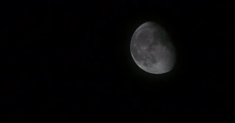 Moon Cinema 4K [Half moon] _7 Stock Footage 41777880