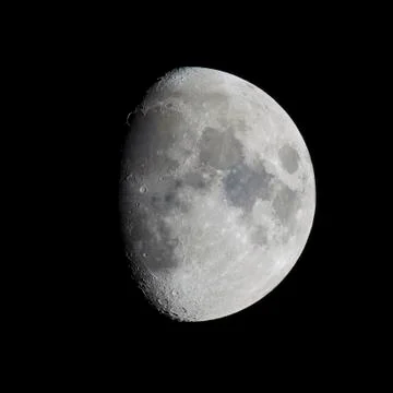 Moon on clear night Stock Photos