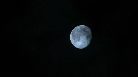 Moon in the clods Video stock 53166385