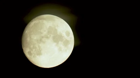 Moon close up craters terminator side large magnification air disturbance Stock Footage 136746065