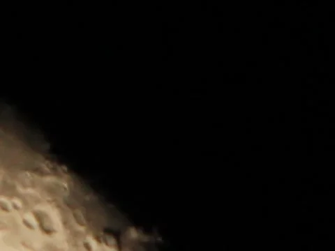 Moon Close-Up Crop Stock Footage 1001948