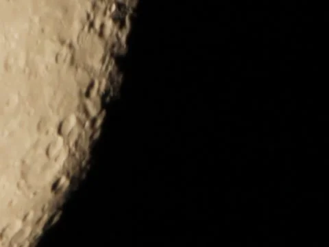 Moon Close-Up Crop Stock Footage 1001958