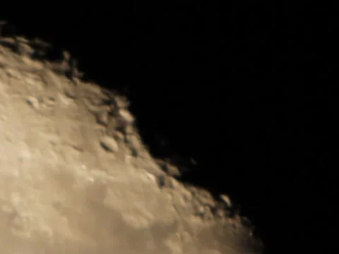 Moon Close-Up Crop Video stock 1001960