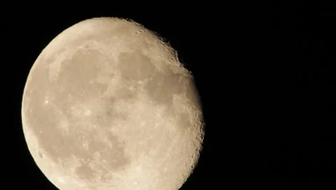 Moon Close-Up HD Stock Footage 1001932