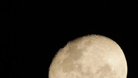 Moon Close-Up HD Stock Footage 1001935