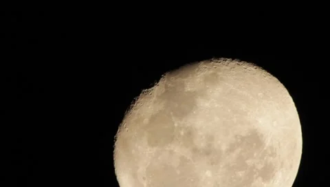 Moon Close-Up HD Stock Footage 1001936