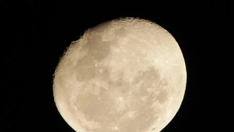 Moon Close-Up HD Stock Footage 1001940