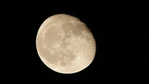 Moon Close-Up HD Stock Footage 1001942