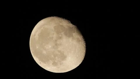 Moon Close-Up HD Stock Footage 1001943