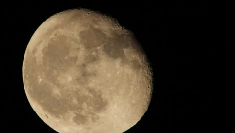 Moon Close-Up HD Stock Footage 1001945