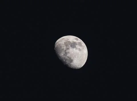 The moon close up on a spring night Stock Photos