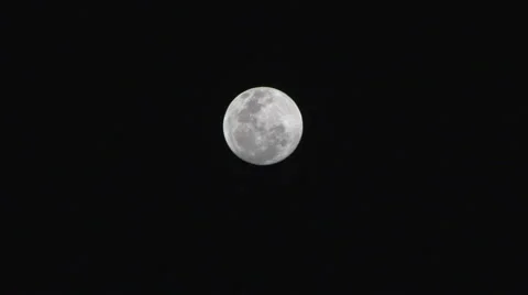 Moon Closeup Black Background Video stock 1928923