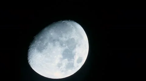 Moon closeup Stock Footage 44554636