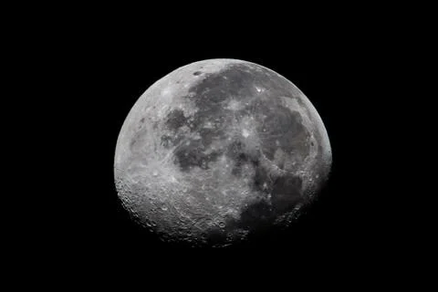 The Moon Closeup Stock Photos