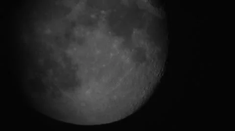 Moon closeup - visible craters #3 Stock Footage 2688589
