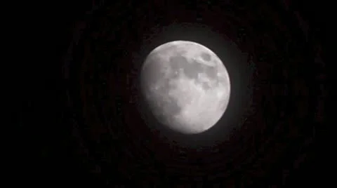 Moon Closeup3 Stock Footage 12433101