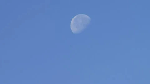 Moon cloud day Stock Footage 12461919