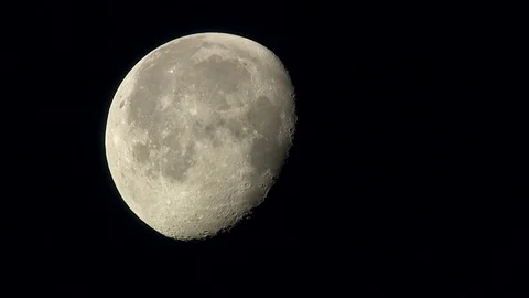 Moon Cloud Passing Stock Footage 77065845