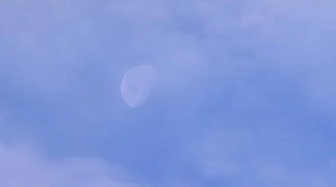 Moon Clouds 2 fast 1 Stock Footage 7901896
