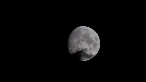 Moon Clouds 4k Night Sky - Halloween, scary, spooky, thriller scene Stock Footage