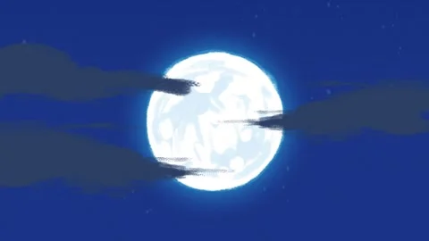 Moon clouds away Video stock 251162295