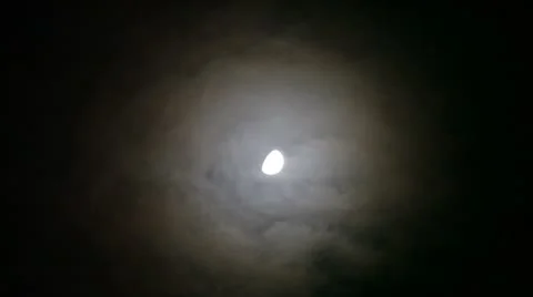 Moon Clouds Stock Footage 8962988