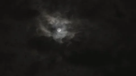 The moon with the clouds Video stock 43028261
