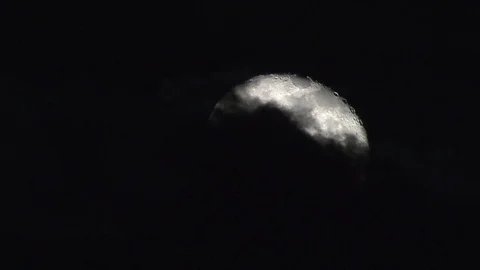 MOON IN CLOUDS Stock Footage 83132576