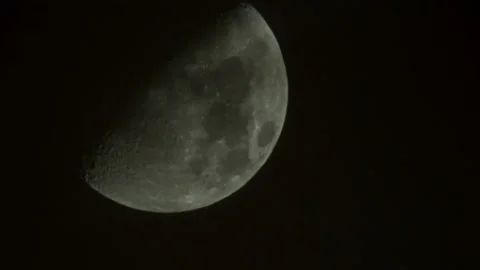 Moon in clouds Stock Footage 148985607