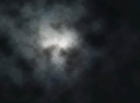 Moon clouds Stock Illustration