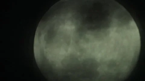 Moon with clouds MVI 6126 Stock Footage 330147003