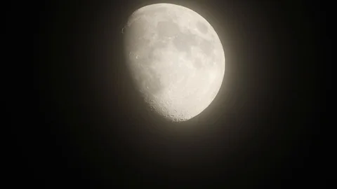 Moon with clouds in the night sky. Mysterious night sky with cloudy weather Stock Footage 116811967