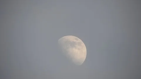 Moon with clouds in the night sky. Mysterious night sky with cloudy weather Stock Footage 116812136