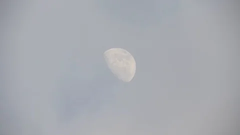 Moon with clouds in the night sky. Mysterious night sky with cloudy weather Stock Footage 116812205