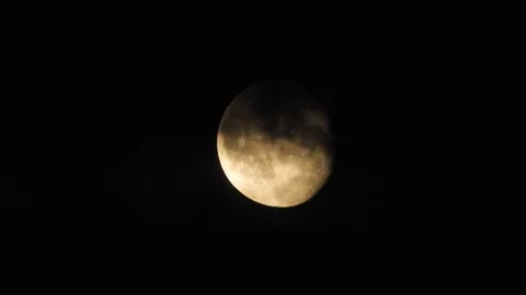Moon with clouds in the night sky. Mysterious night sky with cloudy weather Stock Footage 116812277