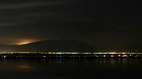 Moon Clouds Panning Stock Footage 401709