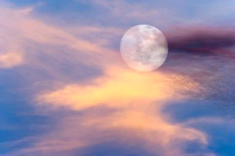 Moon Clouds Stock Photos