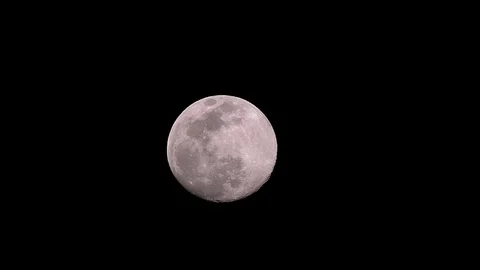 Moon On A Cloudy Night Stock Footage 127895649