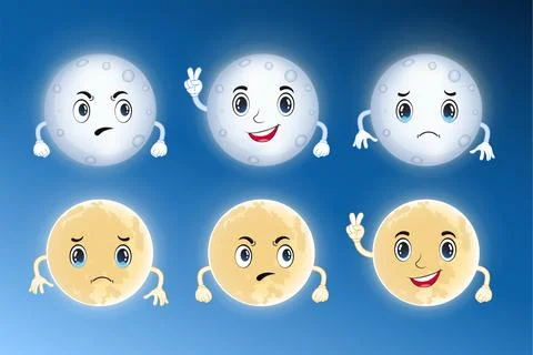 Moon Collection Ilustração Stock