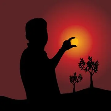 Moon concept Stock Illustration