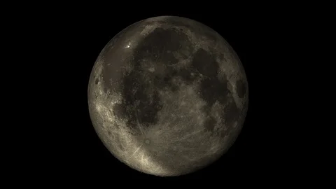 Moon Covered and Uncovered by Round Shadow Stock Footage 82748550