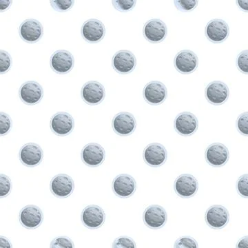 Moon craters creating seamless astronomy pattern background Stockillustratie