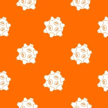 Moon with craters pattern seamless 스톡 일러스트