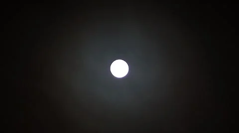 Moon With Dark Clouds All Around.m2ts Stock Footage 1099751