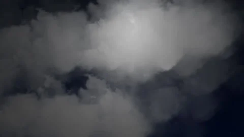 The moon on dark cloudy night. Stock Footage 188234698